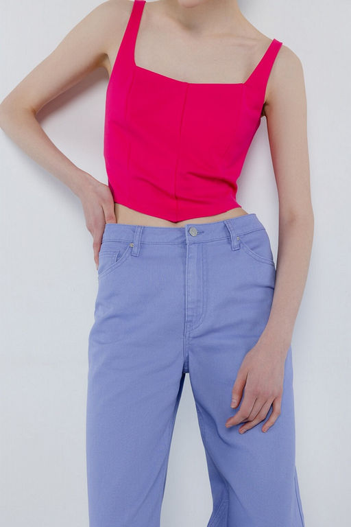 Приталенная блузка-топ корсетного кроя - Incity фото 9