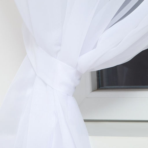 Тюль с подхватом и ламбрекеном Christmas red flowers 250х200см, 100% п/э, вуаль - Этель фото 2