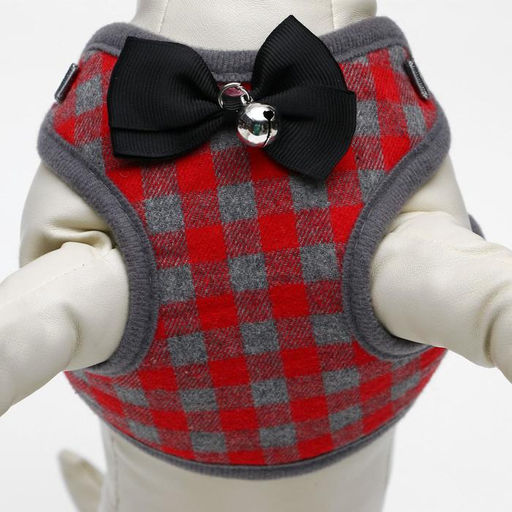 Комплект амуниции с мягкой шлейкой, L, поводок 120 х 1,5 см, ОШ 30-50 см, ОГ 36-56 см, красный 473 - Пижон фото 9