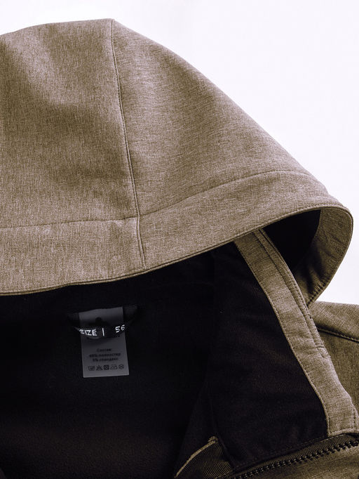 Парка спортивная мужская с капюшоном softshell бежевого цвета 9565B - Mtforce фото 25