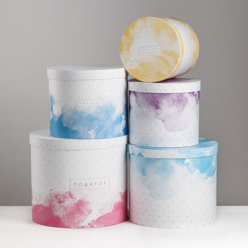 Набор коробок 5 в 1, упаковка подарочная, «Воздух», 13 х 14‒19.5 х 22 см