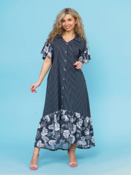 868 Платье "Серый"