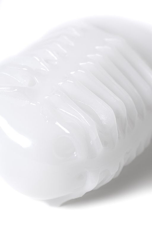 Мастурбатор MasturbaTIN Ribbed Ricky, TPE, белый,4.5 см - Mystim фото 8