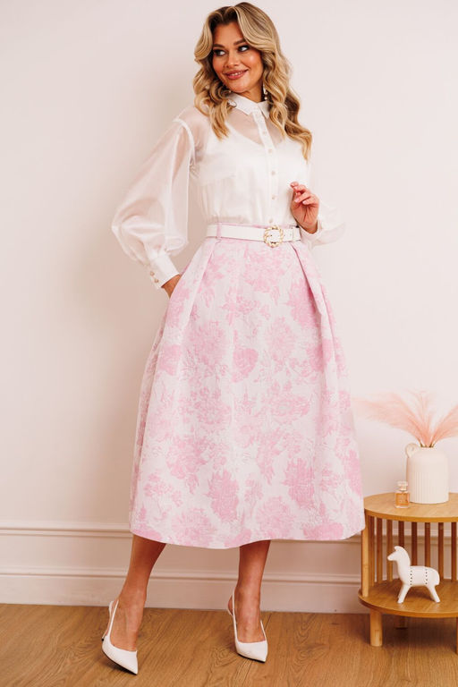 Костюм Мода Юрс 2880-Р розовый цветы