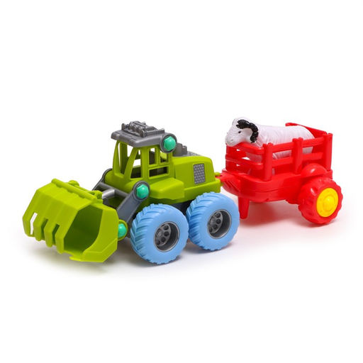 Экскаватор инерционный Майк, с прицепом, МИКС - Simaland фото 5