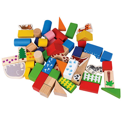 Развивающая игра "Зоопарк" (Деревянный конструктор) (Baby Step)