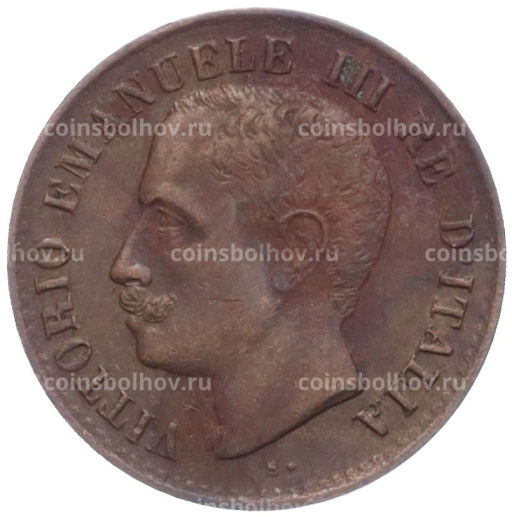 Монета 1 чентезимо 1904 года Италия
