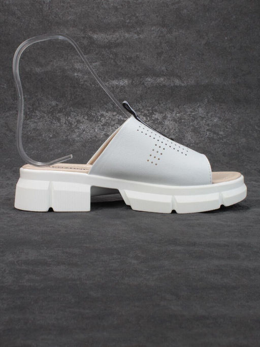 08-PED123-1 WHITE Босоножки женские (натуральная кожа)