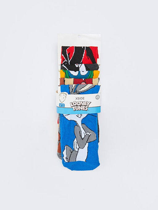 Bugs Bunny Erkek Bask?l? Soket ?orap 5li