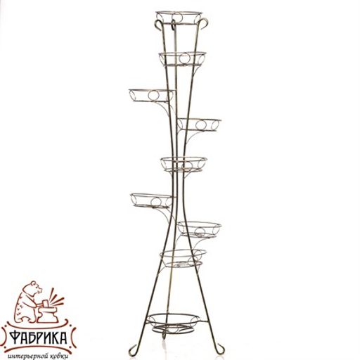 Стойка для цветов Классика 17-019 на 9 цветов - Фабрика интерьерной ковки фото 2