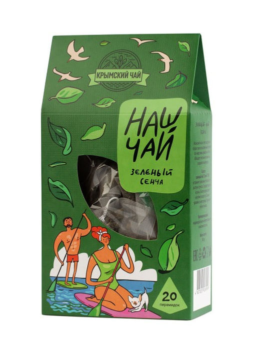 Наш Чай Зелёный чай Сенча, 20 н/п, 50 гр - Травы горного крыма фото 2