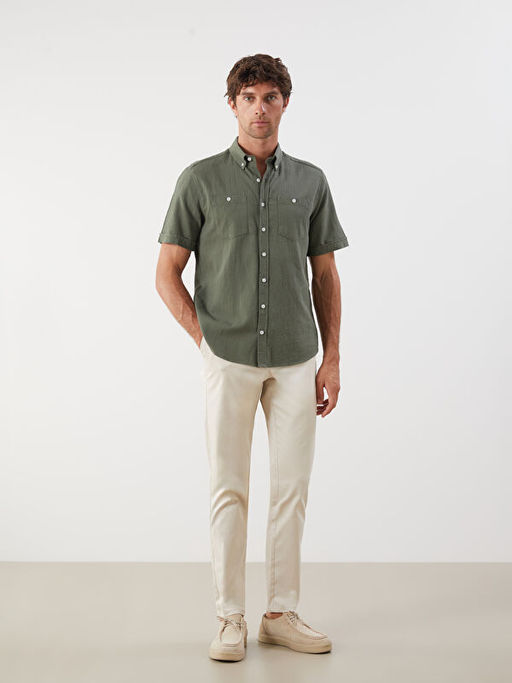 Regular Fit Erkek Dokulu G?mlek