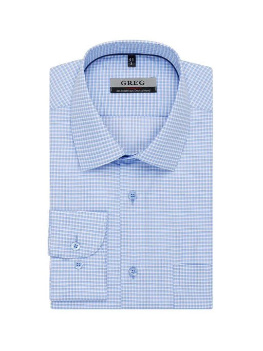 Сорочка мужская длинный рукав GREG 215/217/0273/1p