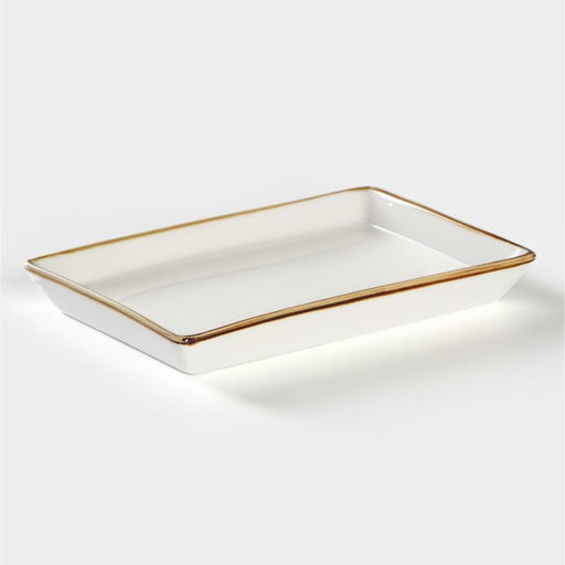 Маслёнка Magistro «Церера», 18×12 см, фарфор, белая