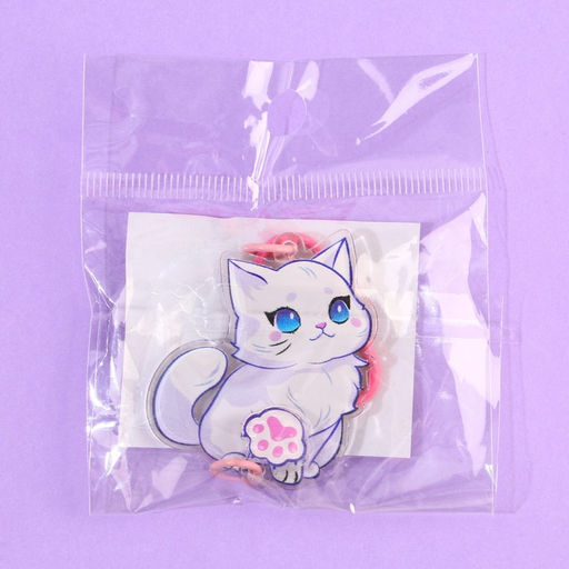 Брелок для ключей детский "Кошечка", 3,5 х 10 см