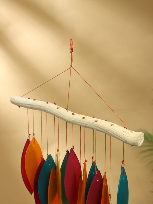 Музыка ветра «Падающие листья», 30×2×40 см, дерево, стекло