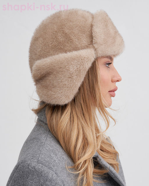 Дина экомех норка Ушанка флис (56-58)