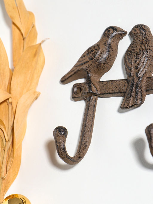 Крючки декоративные чугун "Пять птиц" 27,5х13х4,5 см