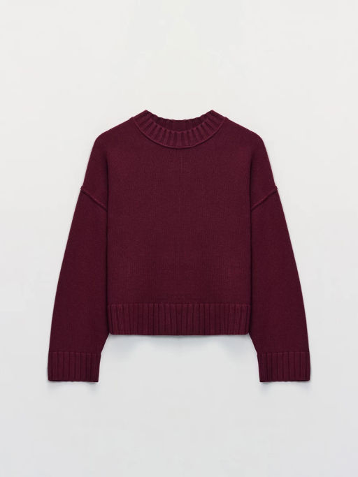 Вязанный джемпер с хлопком в составе / Zarina  фото 7