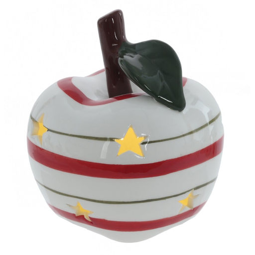 Фигурка декоративная с подсветкой (LR44x2) "Яблоко", L9,5 W9,5 H11 см