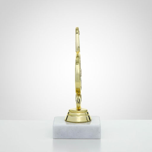 Кубок Скрипичный ключ, подставка камень белая, 18,5 х 6,5 х 6,5 см - Командор фото 4