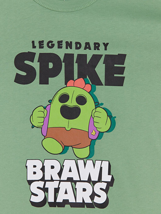 Bisiklet Yaka Brawl Stars Bask?l? Erkek ?ocuk Ti??rt