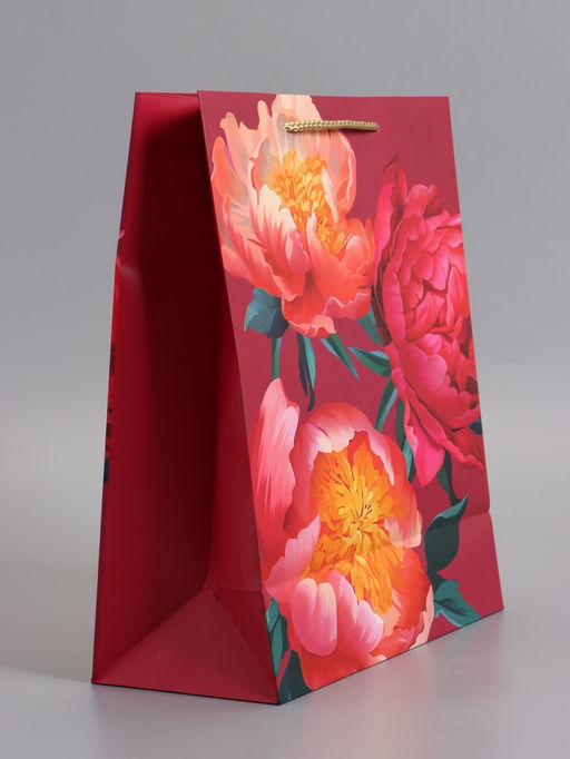 Пакет подарочный ламинированный «Яркий акцент», 26×12×32 см