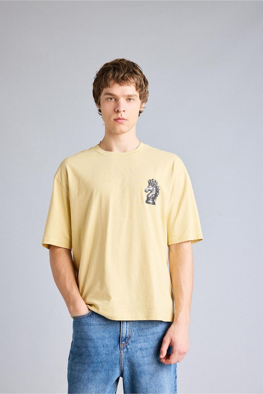 %100 Pamuk Boxy Fit Bask_l_ Ti__rt - Defacto фото 3