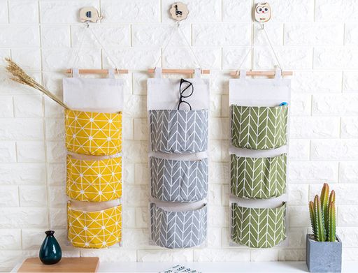 Карманы на стену полукруглые Орнамент (1288) Желтый - Мой органайзер фото 2