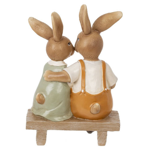 Фигурка декоративная "Зайцы", L11 W9 H17 см