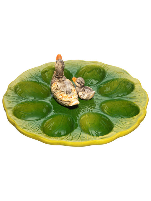 Тарелка д/фарш. яиц 19,5*19,5*7,5 "Уточка" керамика