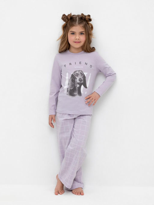 К 1623/лепесток орхидеи,двойная клетка пижама дет