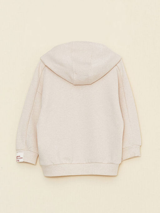 Kap??onlu Uzun Kollu Bask?l? Erkek Bebek Sweatshirt - Waikiki фото 2