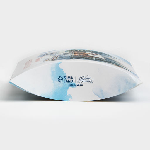 Цена за 5 шт. Коробка новогодняя складная фигурная «Уютного Нового года!», 19 х 14 х 4 см