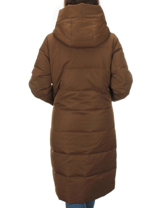 M-2253 BROWN Пальто зимнее женское MEAJIATEER (био-пух) - Fashion фото 5