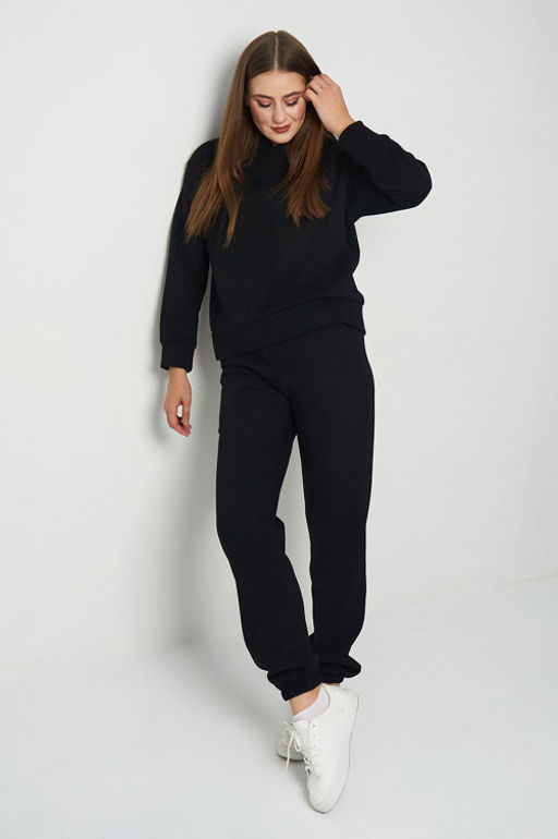 Арт. 2907 Костюм женский с начесом 44-52 (5 шт) Цвет:верх-черный,низ-черный - Калинка фото 24