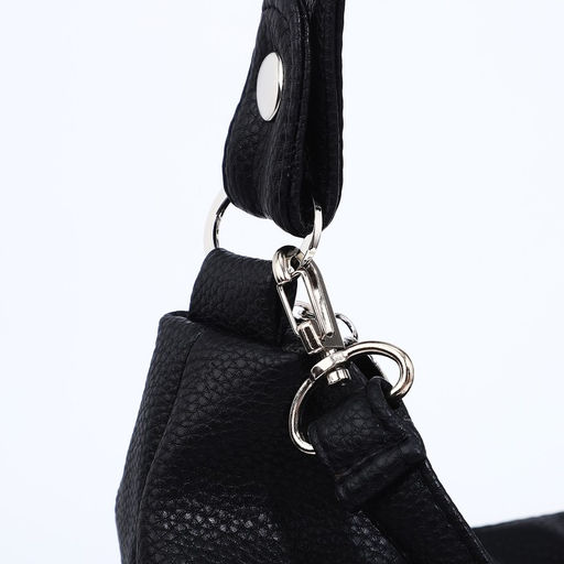 Сумка-мешок на молнии, наружный карман, цвет чёрный - Simaland фото 4