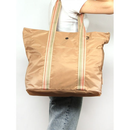 Сумка женская текстиль BoBo-3103, 1отд, бежевый 261973  фото 5