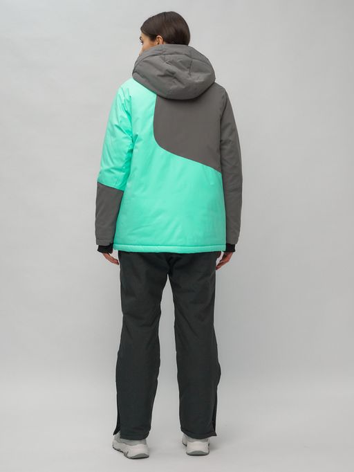 Горнолыжный костюм женский большого размера бирюзового цвета 02278Br - Chunmai фото 5