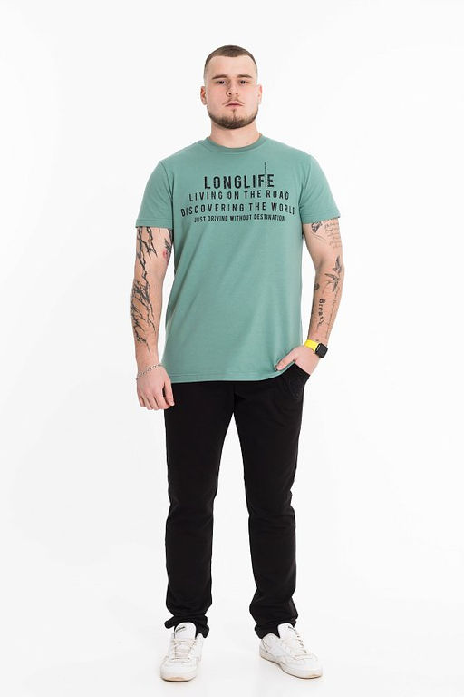 Футболка М122016Пв полынь - Елена фото 5