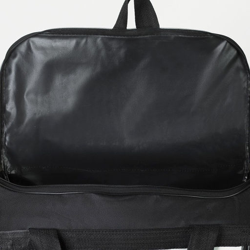 Сумка дорожная, 3 отдела на молниях, наружный карман, длинный ремень, цвет чёрный - Simaland фото 6