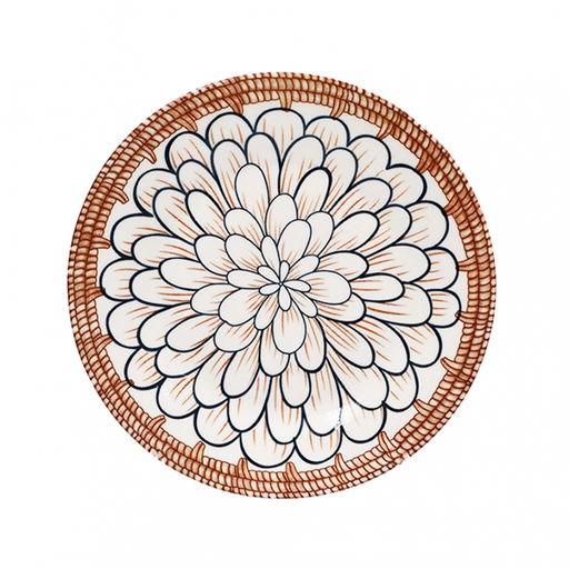 Тарелка десертная 8" 20 см Lavenir "Нимфея" гладкий край фарфор арт. тгк8-5017 (00104175)