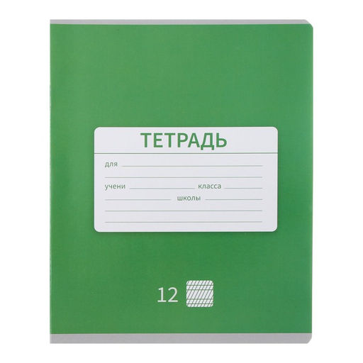 Комплект тетрадей из 10 штук 12 листов в частую косую линию Однотонная Новая Школьная, обложка мелованная бумага, ВД-лак, блок офсет - Calligrata фото 5