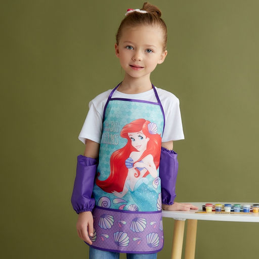 Фартук с нарукавниками детский «Ариэль», Принцессы, 49×39 см