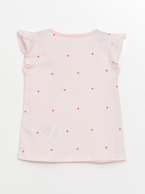 Bisiklet Yaka Kolsuz Bask?l? K?z Bebek Pijama ?st - Waikiki фото 2