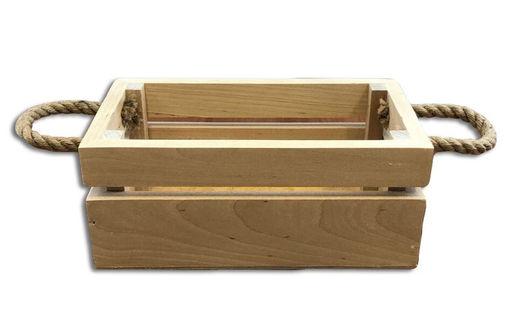 Ящик цветочный деревянный с ручками 65 см