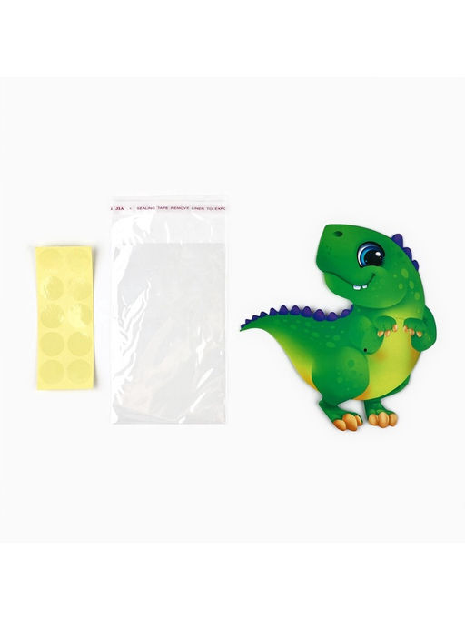 Цена за 10 шт. Пакет под сладости «Дино», 11 х 6 см