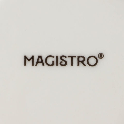 Тарелки глубокие Magistro Real Marble, 800 мл, 21×4.7 см, набор 2 шт., фарфор, белые
