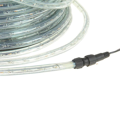 Световой шнур Luazon Lighting 13 мм, IP65, 100 м, 36 LED/м, 220 В, 3W, чейзинг, свечение жёлтое  фото 3