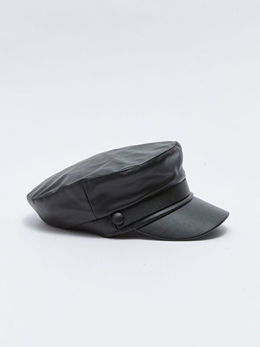 Deri G?r?n?ml? K?z ?ocuk Denizci ?apka - Waikiki фото 2